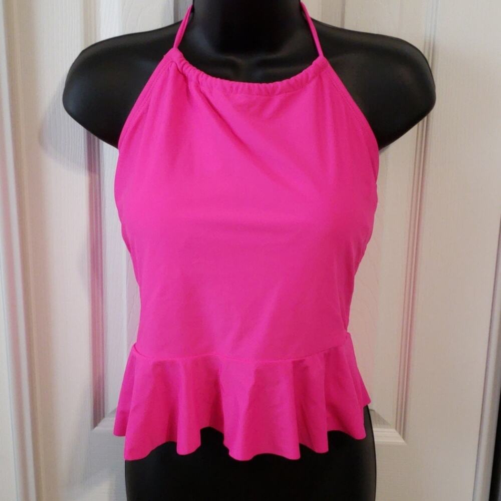 NWT Halter Style Swim Top Junior Plus  Size XXL
